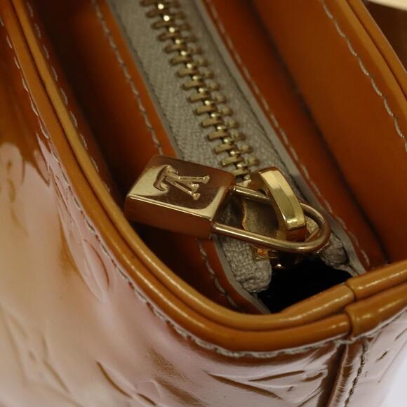 LOUIS VUITTON Monogram Vernis Houston Hand Bag Beige M91004 - Picture 10 of 16